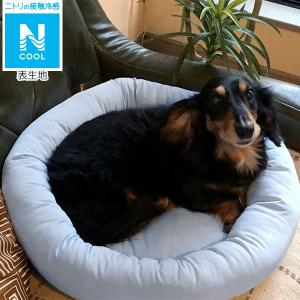 犬・猫用ペットベッド M(NクールH マル BL M) ニト...