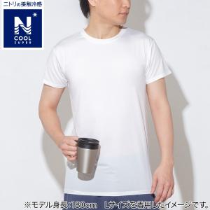 UVカット半袖Tシャツ クルーネック(クールSP WH M) ニトリ｜nitori-net