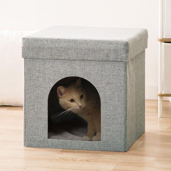 座れる室内用ペットハウス(GY) 犬 猫 ニトリ ペット用品