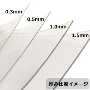 透明テーブルマット(80X120 厚み1.5m...の詳細画像1