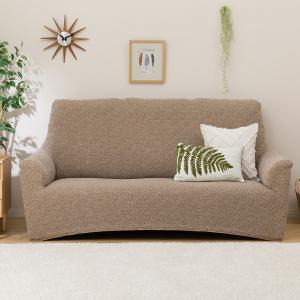 肘付ストレッチハイバックソファカバー(レジスト...の詳細画像1