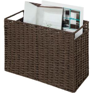 マガジンラック ライラ3(DBR) 収納ボックス 幅15×奥行34×高さ24cm