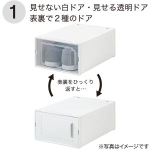 積み重ねできるシューズボックス(シューボWD ...の詳細画像2