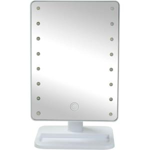 小物置き付き LED卓上ミラー ニトリの詳細画像1