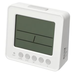 電波デジタル置時計(ホワイト 003SL) ニ...の詳細画像3