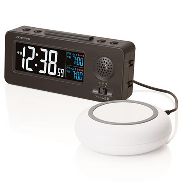振動式目覚まし電波時計(MY-96 ブラック) ニトリ