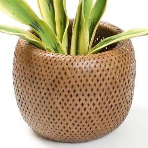 鉢カバー ウィーブL(ブラウン) ニトリ