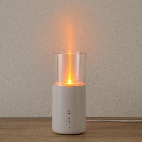 キャンドルの灯りに見えるアロマディフューザー(AR02 ホワイト) ニトリ 限定価格：1/5迄