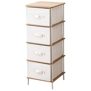 ニトリ 3段スリムチェスト(PST2 ライトブラウン/ホワイト