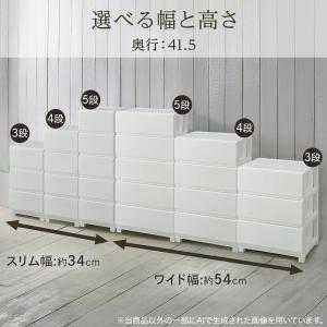 工具不要で組み立て簡単ワイドチェスト デコニー...の詳細画像2