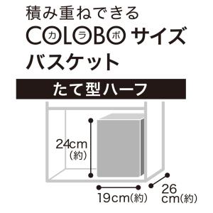 バスケット TI01 たて型ハーフ ホワイト ニトリの詳細画像1