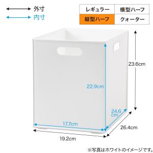 バスケット Nインボックス たて型ハーフ クリ...の詳細画像1