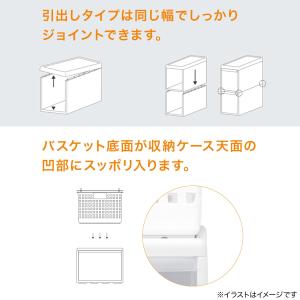 幅と高さを組み合わせて使える収納ケース(スリム...の詳細画像4