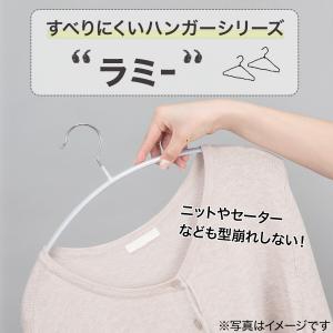 すべりにくいアーチ型ハンガー(ラミー 幅42c...の詳細画像2