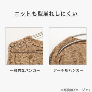 すべりにくいアーチ型ハンガー(ラミー 幅42c...の詳細画像4