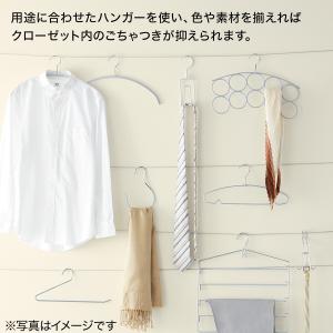 すべりにくいアーチ型ハンガー(ラミー 幅42c...の詳細画像5