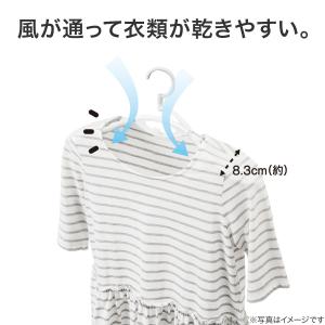 衣類が乾きやすいハンガー 3本組(グレー) ニトリの詳細画像2