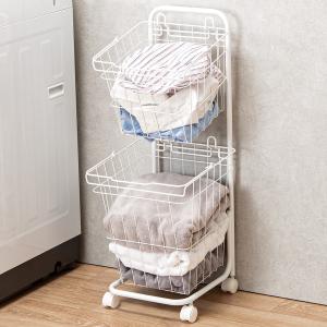 ランドリーワゴン 2段(ホワイト DU01) ニトリ