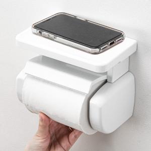 ペーパーホルダー 棚付き ニトリ