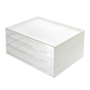 ワイド収納ケース３段(オールホワイト) ニトリ 『玄関先迄納品』