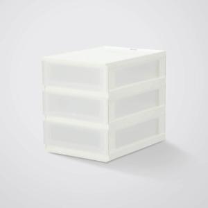 ニトリ（NITORI） マルチ収納S(オールホワイト) 収納ボックス 幅18.5