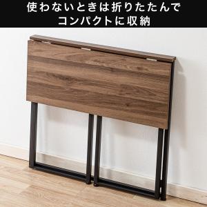 折りたたみデスク Nポルダ(ミドルブラウン) ニトリの詳細画像5