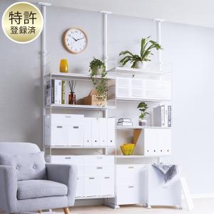 ニトリ 突っ張りワイヤーシェルフNポルダ2連セット(幅80cm+60cm