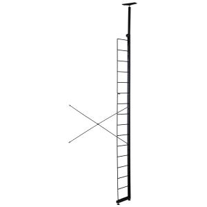 Nポルダ用追加サイドパーツ(幅80cmBK) 棚 スチールラック スチールシェルフ 壁面収納 ニトリ 限定価格：1/5迄