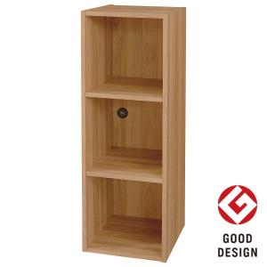 Nクリック 簡単組立て カラーボックス ディープ レギュラー2段