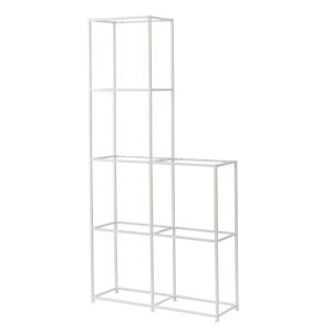 アイリスオーヤマ　スチールラック　ホワイト 白　メタルラック　2台セット　ニトリ Amazon｜ニトリ(NITORI) スチールラック LT 2段 ホワイト 幅44.5