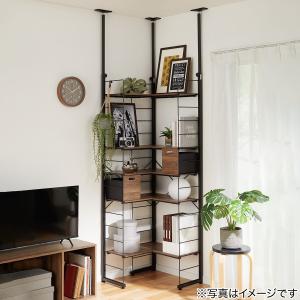 突っ張り壁面収納Nポルダ L型コーナー(幅60...の詳細画像5