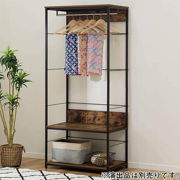 ハンガーラック(N ステイン 1880 BR) クローゼット ニトリ