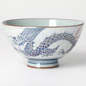 茶碗 飯碗/ 撥水 昇り鯉 毛料 /滝登り 出世 縁起 純和風 : 美濃のちゃ