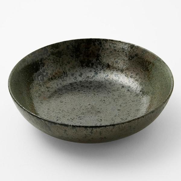 18cm平鉢 緑吹天目(MT-155) ニトリ