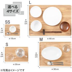 滑り止め加工 木製トレーM (ヤナギ) お盆 ニトリの詳細画像4
