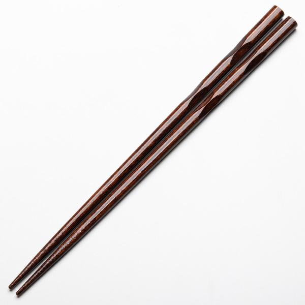 持ちやすい抗菌サイズ箸(ミドルブラウン 23cm) ニトリ
