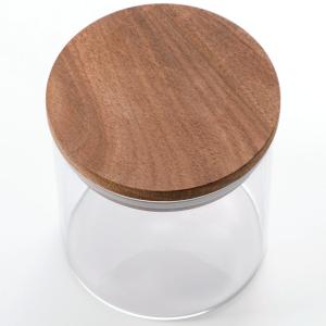 アカシアガラスキャニスター(M 520mL) ニトリの詳細画像4