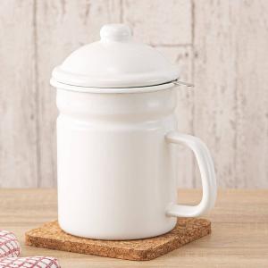 ホーローオイルポット 1.1L(ホワイト) ニトリ