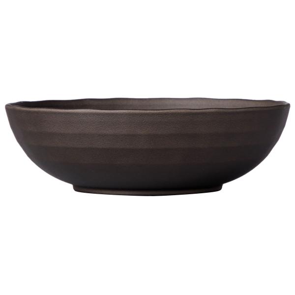 まるっと撥水 陶器風ボウル(16cm ブラウン) ニトリ