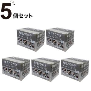 【期間限定価格：7/30まで】毎日とりかえキッチンスポンジ (30個入り グレー) 5点セット ニトリ