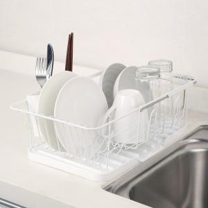 スライド水切りラック(1段 PP-1R ホワイト) ニトリ