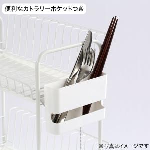 水切り(2段スリム PP-2S ホワイト) ニ...の詳細画像4