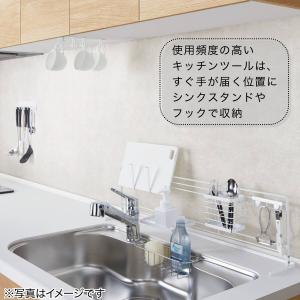 マグネットキッチンツールフック(FLAT ブラ...の詳細画像2