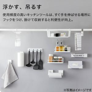 マグネットキッチンツールフック(FLAT ブラ...の詳細画像3