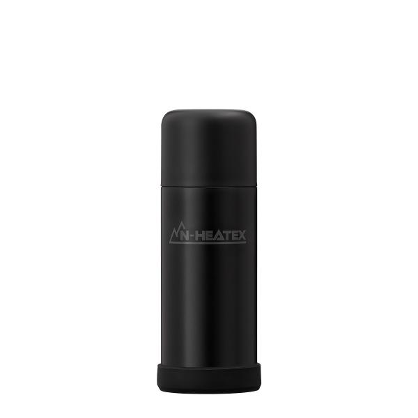 軽量 真空断熱 超保温・保冷ボトル(N-HEATEX 370mL ブラック) 水筒 ニトリ