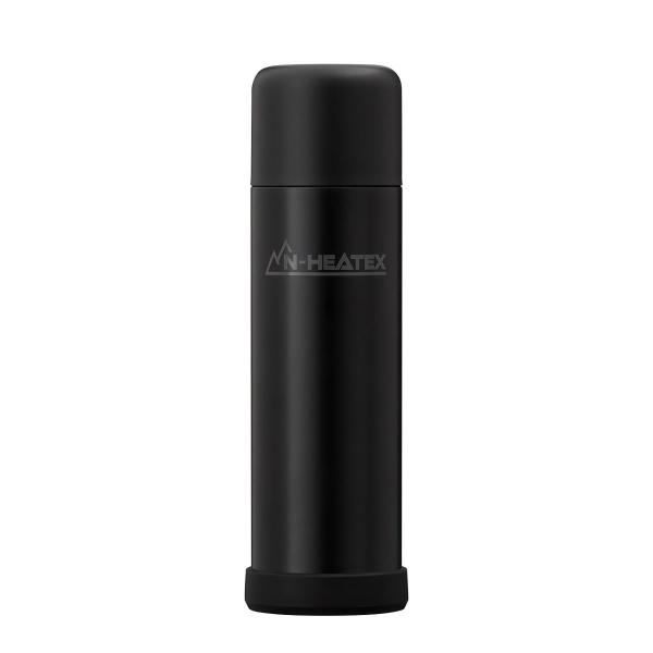 軽量 真空断熱 超保温・保冷ボトル(N-HEATEX 500mL ブラック) 水筒 ニトリ