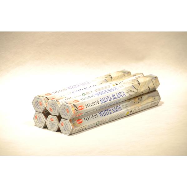 ６箱セット お香 HEM Precious White Sage プレシャスホワイトセージ スティッ...