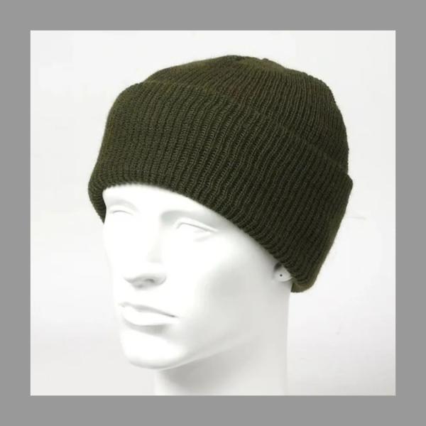 男女兼用　アメリカ軍 アーミーグリーン ウール ウォッチキャップ 新品 デッドストック　羊毛　米軍物...