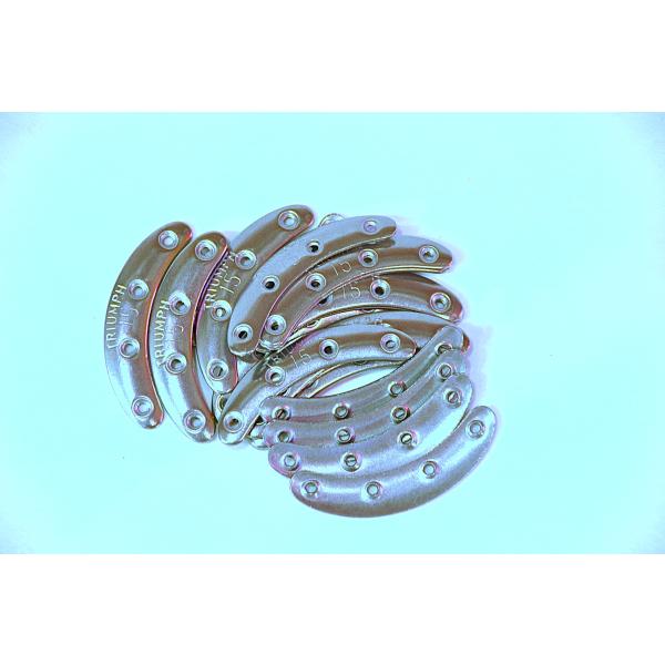 ガードプレート#15ｘ10足分＆ビス約100個セット　 つま先　踵　トゥスティール　ヒールスティール...