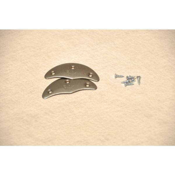 ビス6個付き ヒールスティール　トゥスティール ジェリーフィッシュ型 サイズ#4　靴底　ブーツ減り止...